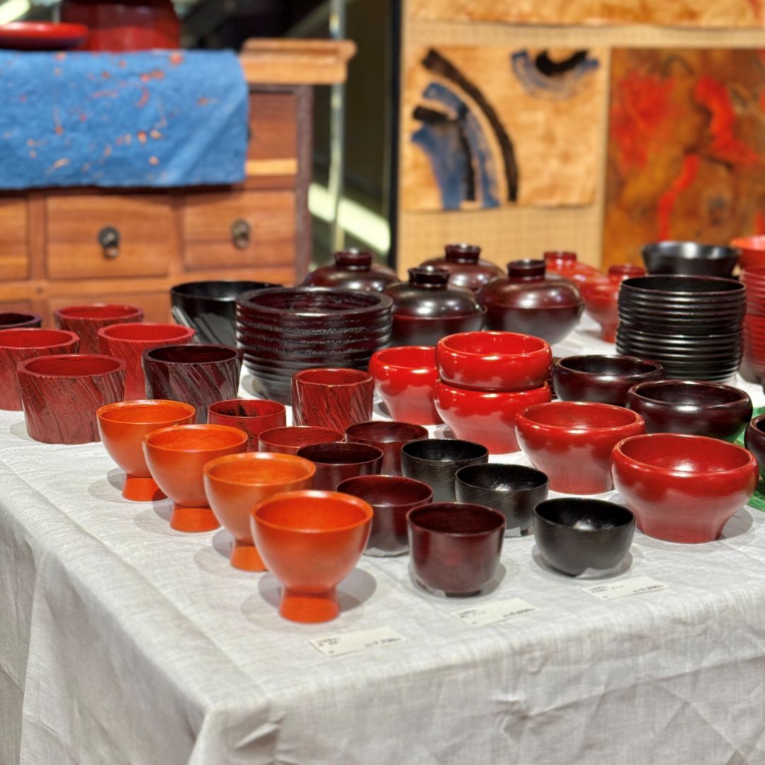 銀座】山岸 厚夫 漆器展 〜日常使いの漆器と漆絵〜 開催中 | 4F